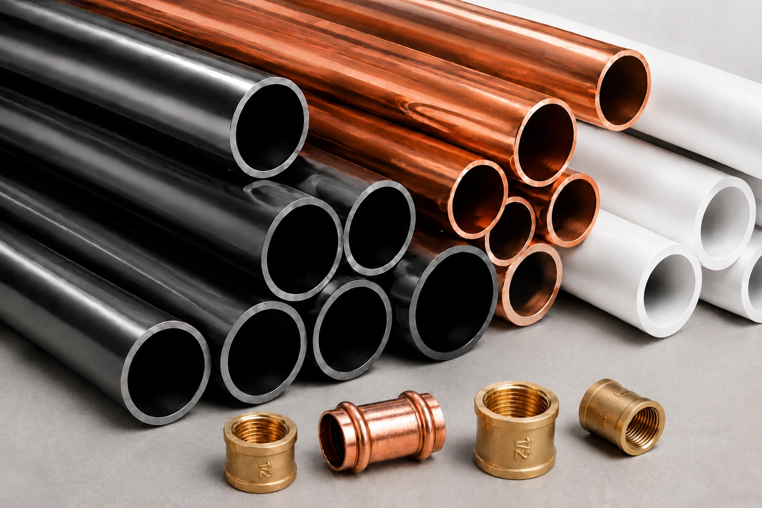 Mehrschichtverbundrohre, Muffen und Pressfittings